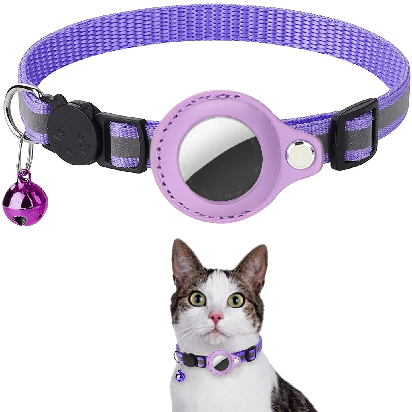 Reflektierbares AirTag-Katzenhalsband
