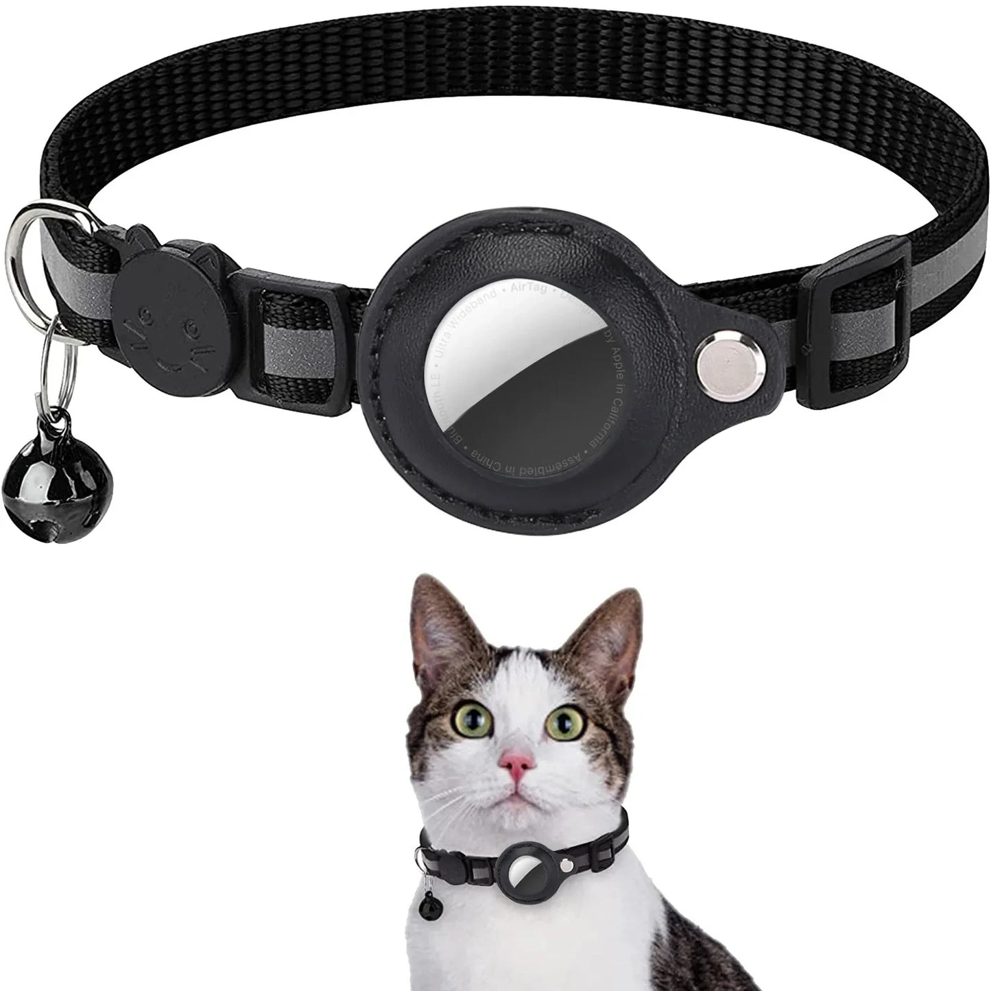 Reflektierbares AirTag-Katzenhalsband