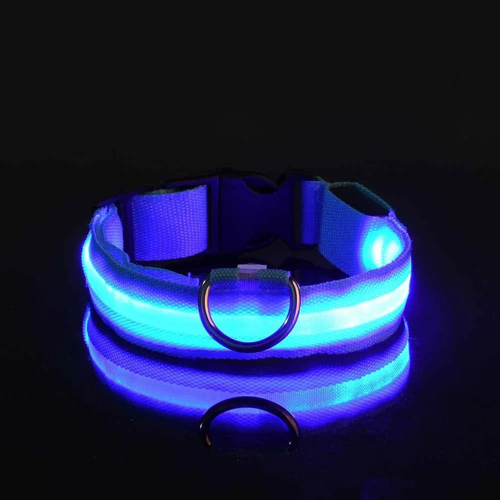 LED-Leuchthalsband aus Nylon